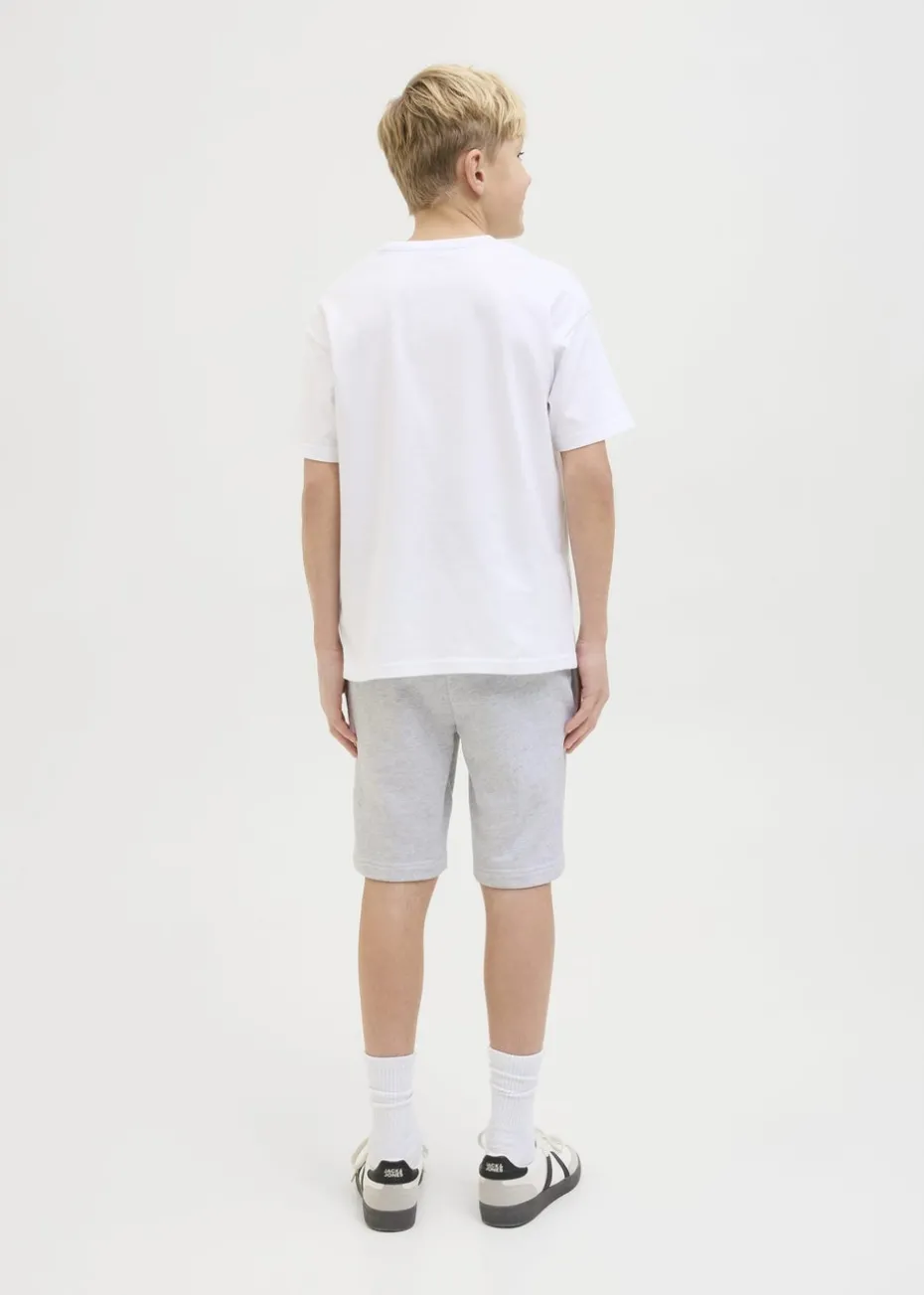 Jack & Jones Boys White Gordonbeau Shorts (8-16yrs)