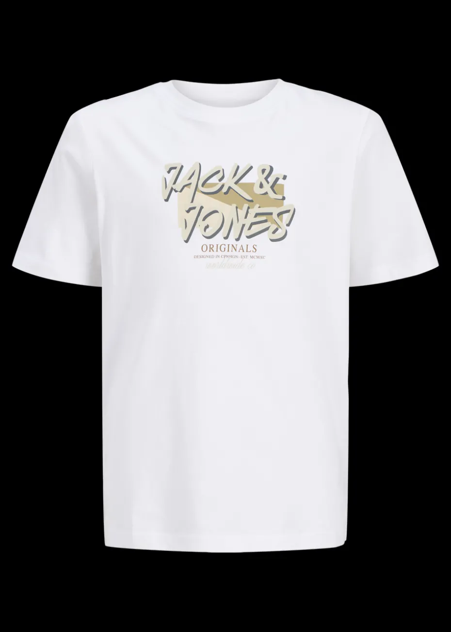 Jack & Jones Jnr White Crew T-Shirt