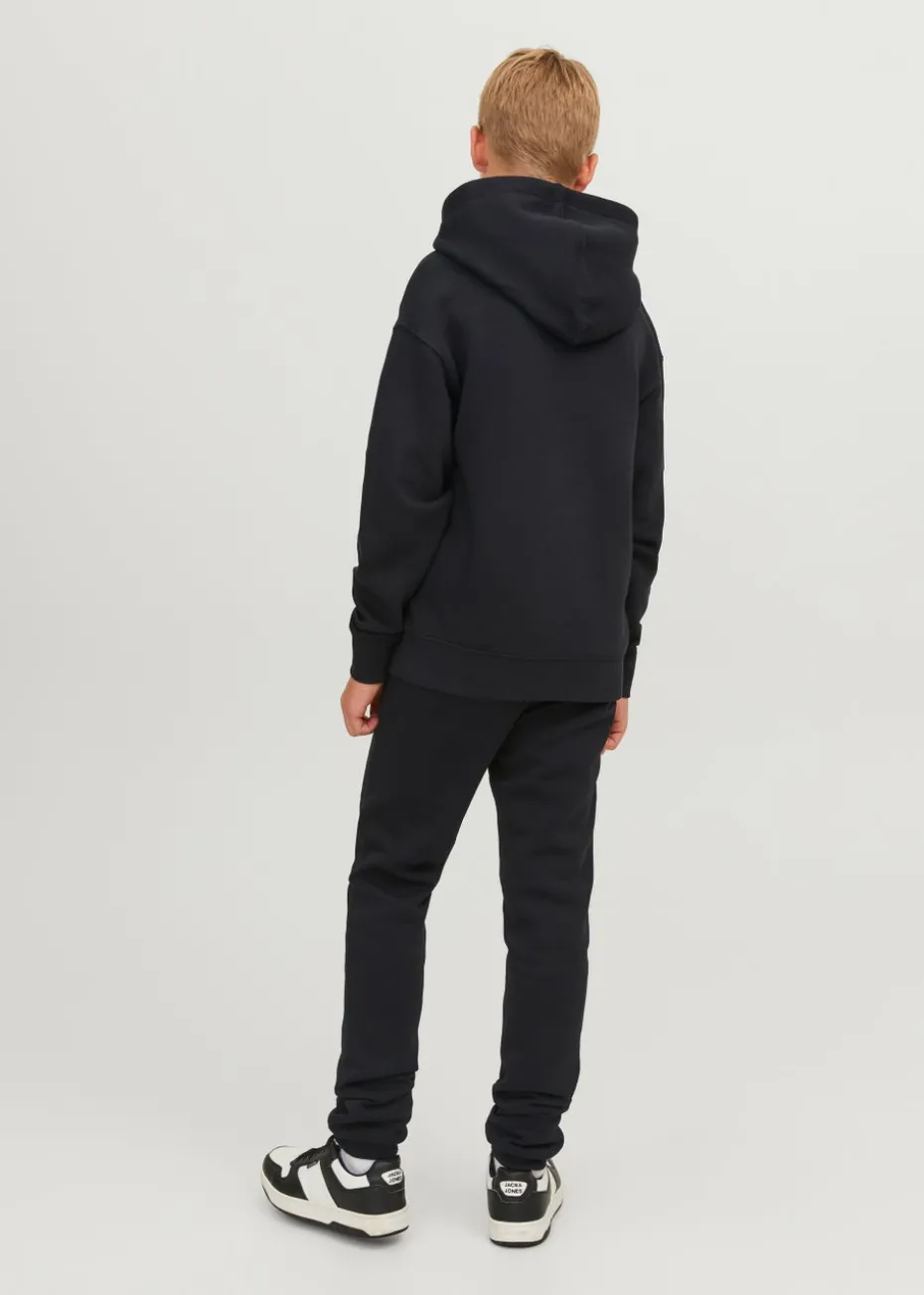 Jack & Jones Junior Black Logo Sweatpants (6-16yrs)