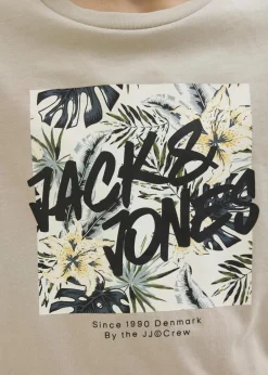 Jack & Jones Kids Beige Hawaii T-Shirt (8-16yrs)