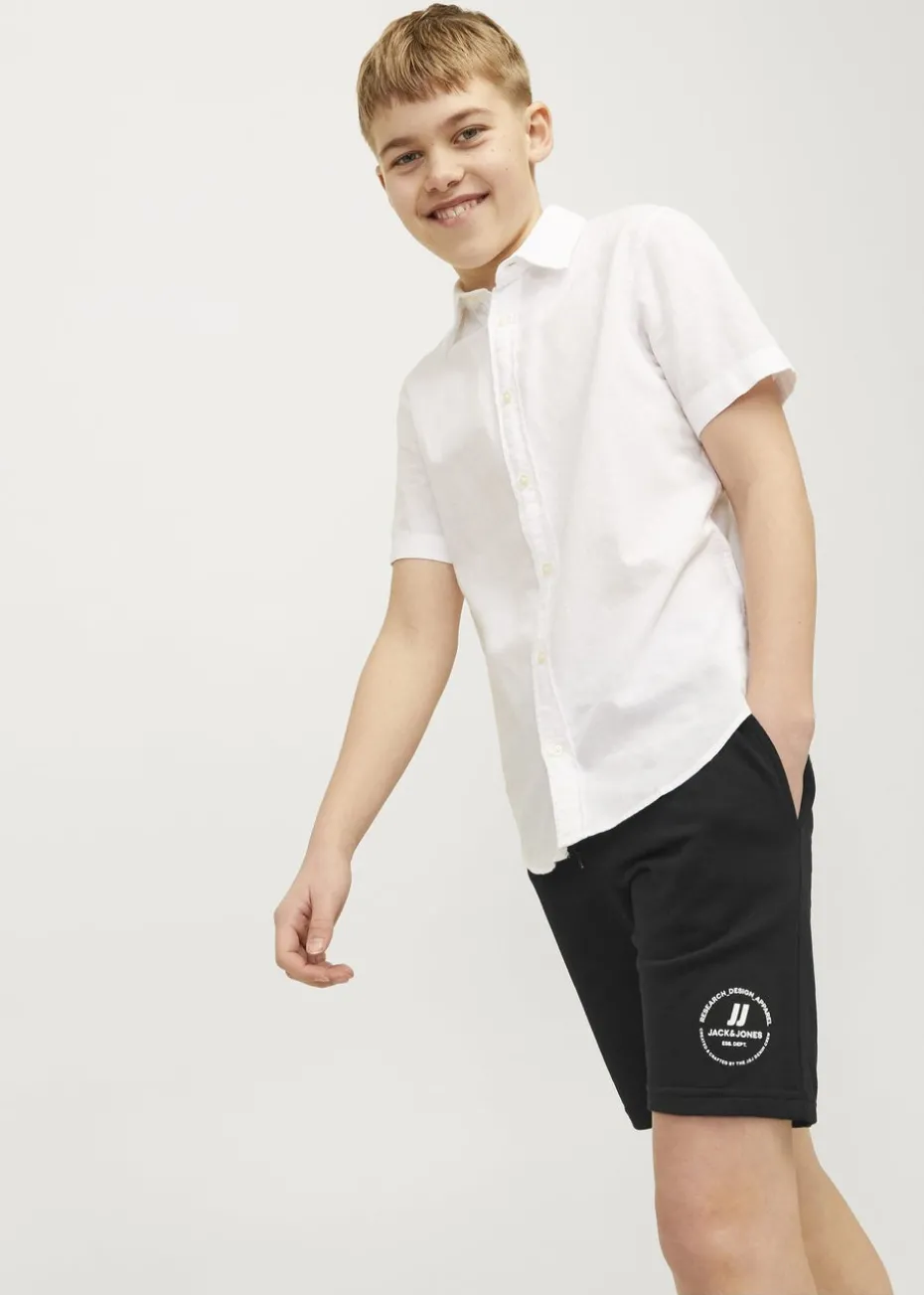 Jack & Jones Kids Black Sweat Shorts (8-16yrs)
