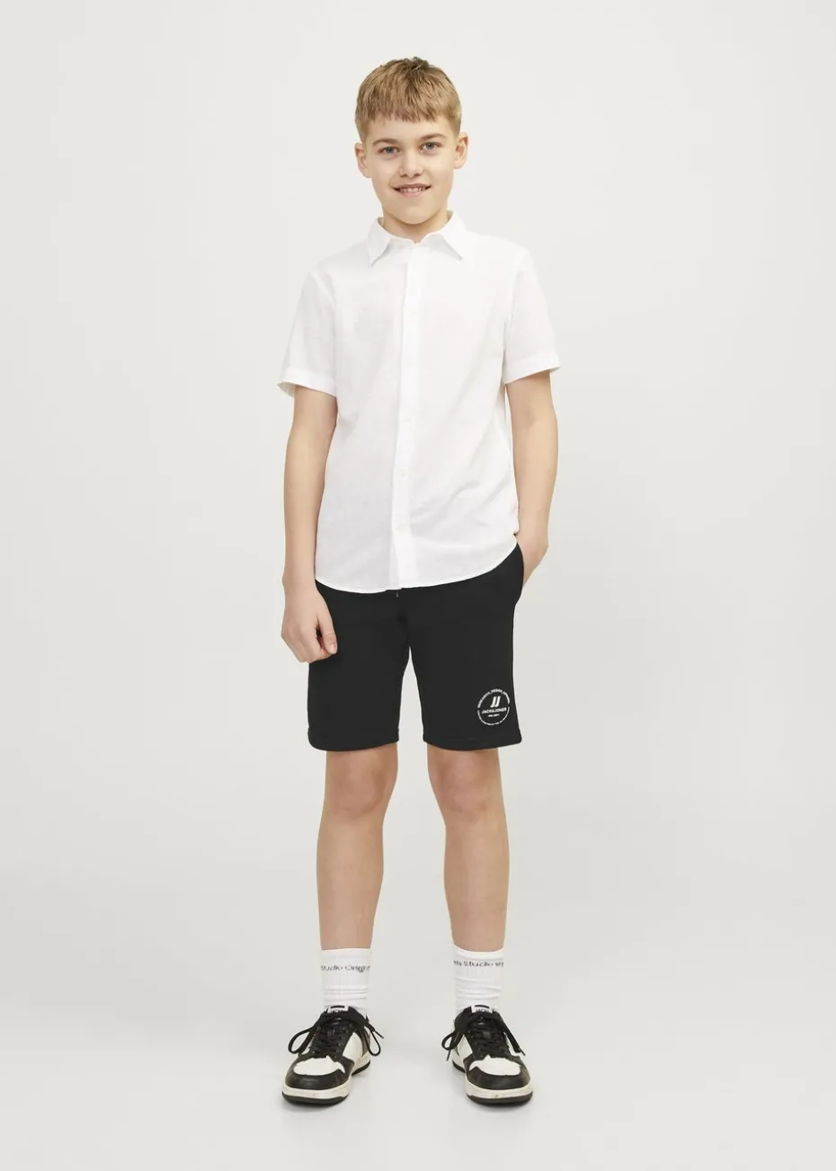 Jack & Jones Kids Black Sweat Shorts (8-16yrs)