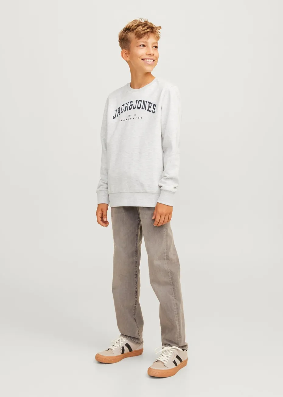 Jack & Jones Kids Grey Varsity Sweatshirt (8-16yrs)