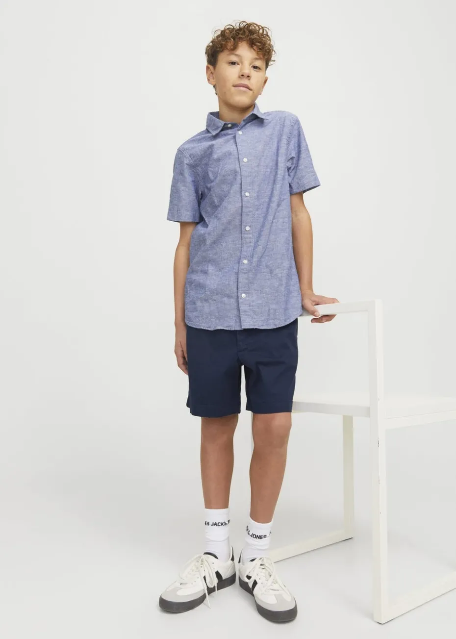 Jack & Jones Navy Chino Jogger Shorts (8-16yrs)