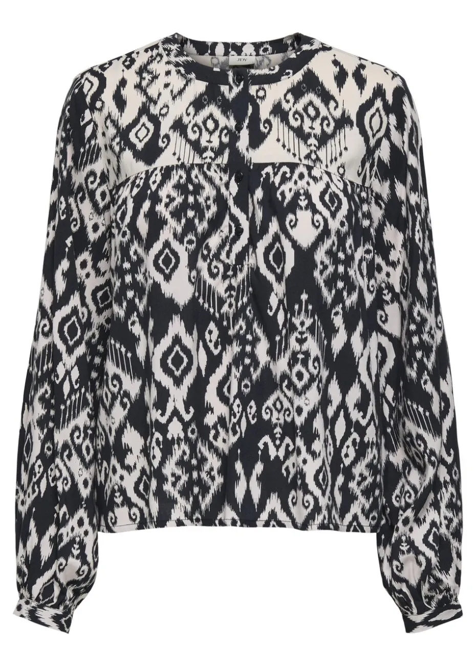JDY Black Tiger Blouse