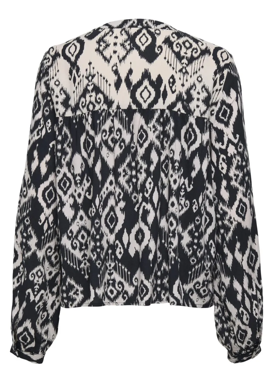 JDY Black Tiger Blouse