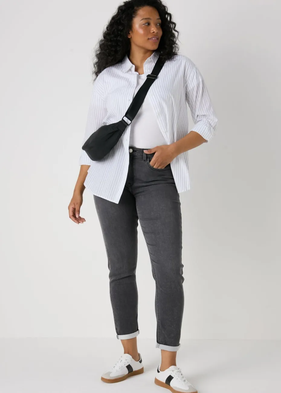 Jolie Grey Relaxed Skinny Jeans