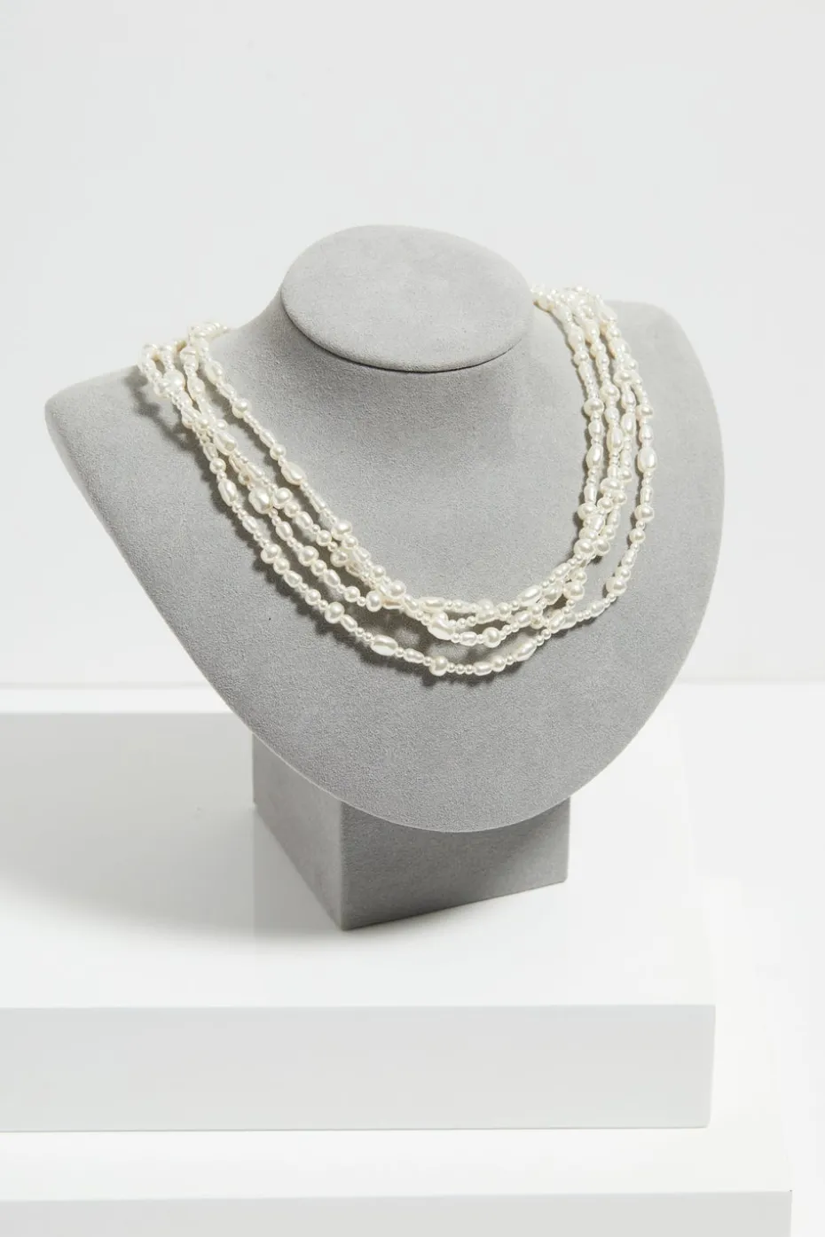 Jon Richard Gold Plated Semi Precious Multi Row Twisted Necklace