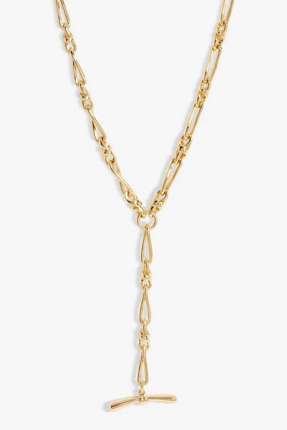 Jon Richard Gold Plated T Bar Necklace