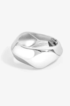 Jon Richard Silver Plated Angular Dome Cuff
