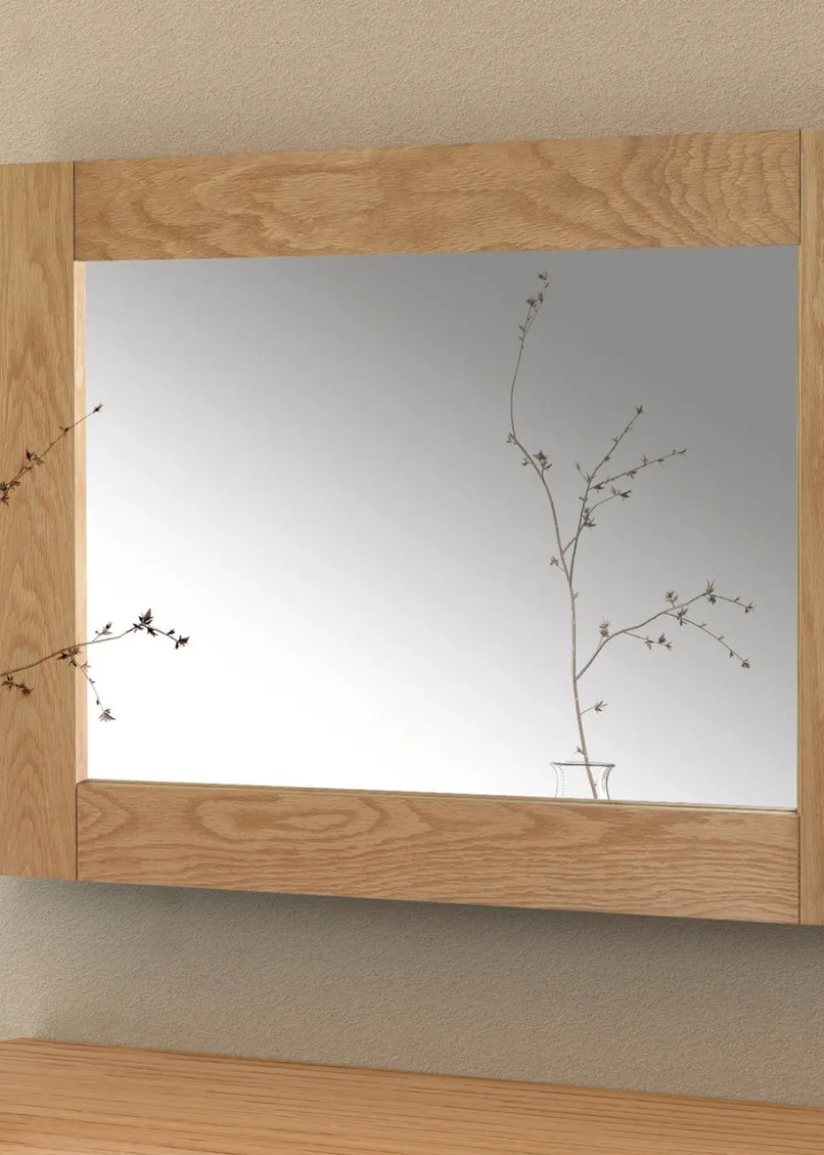 Julian Bowen Brown Marlborough Wall Mirror (70 x 100 x 2cm)