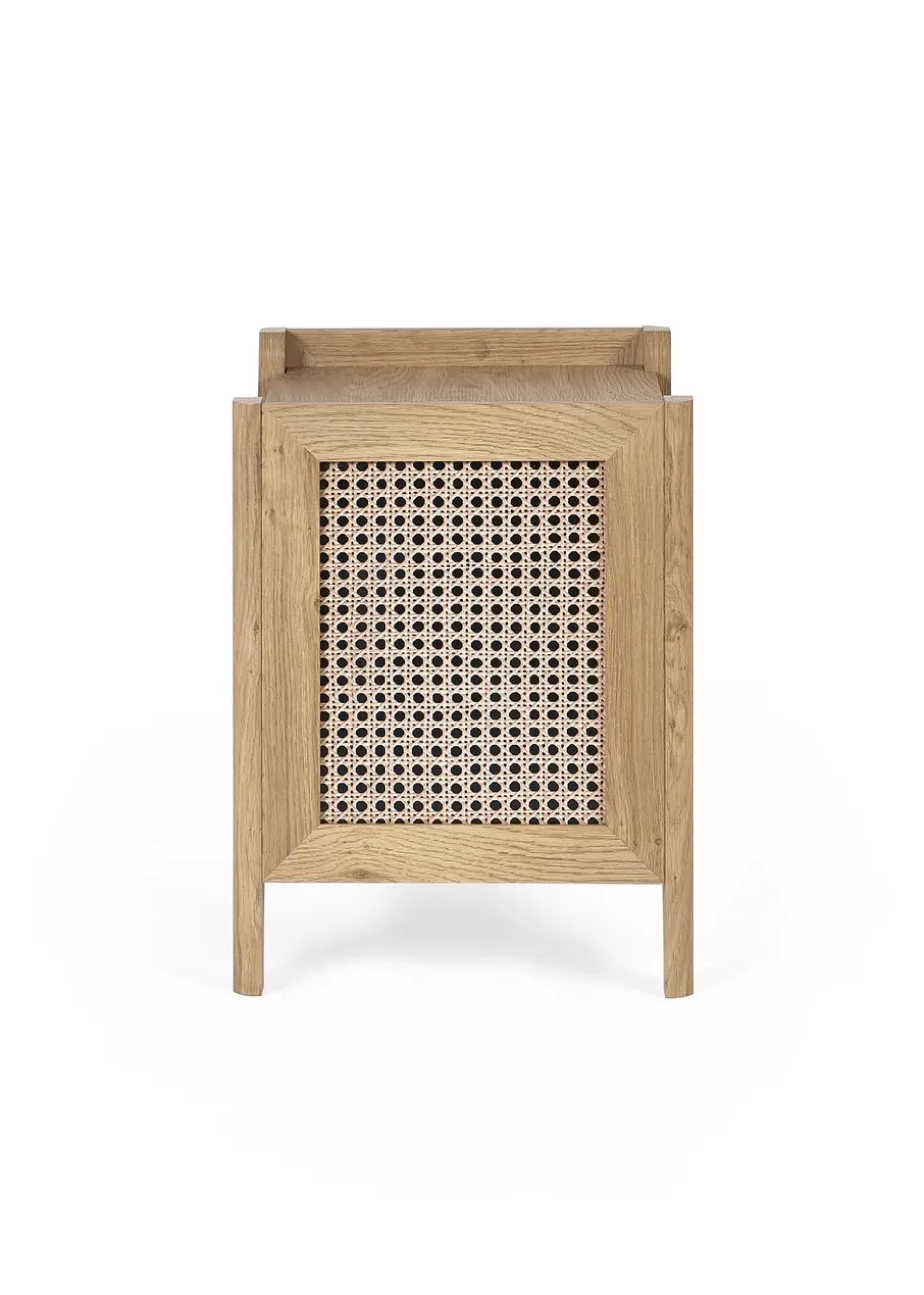 Julian Bowen Brown Sydney Lamp Table With Removable Shelf (55 x 48 x 40cm)