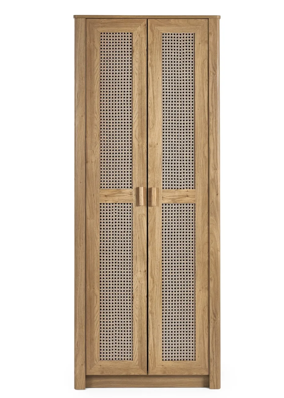 Julian Bowen Brown Sydney 2 Door Wardrobe (202 x 88 x 55cm)
