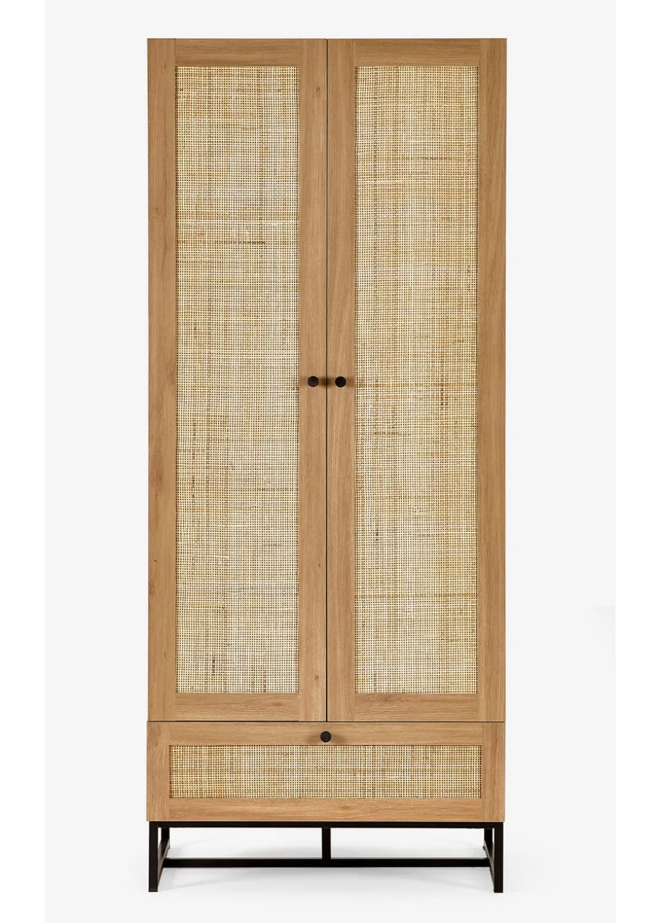 Julian Bowen Padstow Wardrobe Brown (190 x 80 x 56cm)