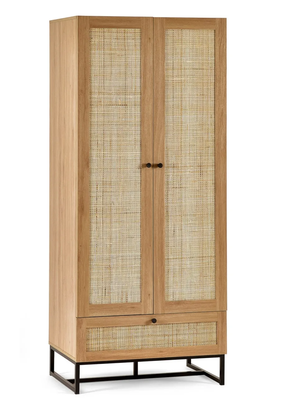 Julian Bowen Padstow Wardrobe Brown (190 x 80 x 56cm)