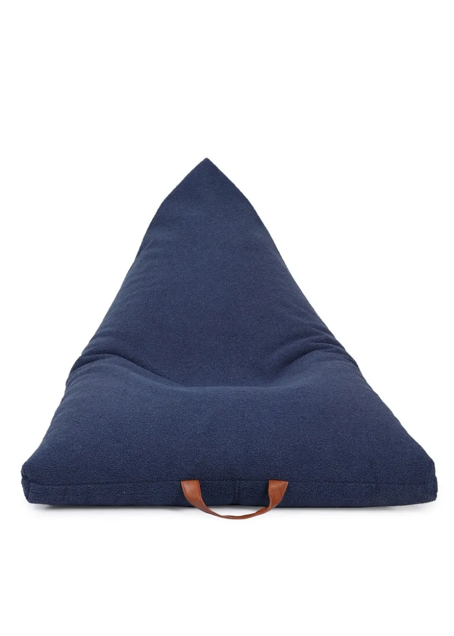 Kaikoo Blue Boucle Urban Seat Lounger with PVC Handle