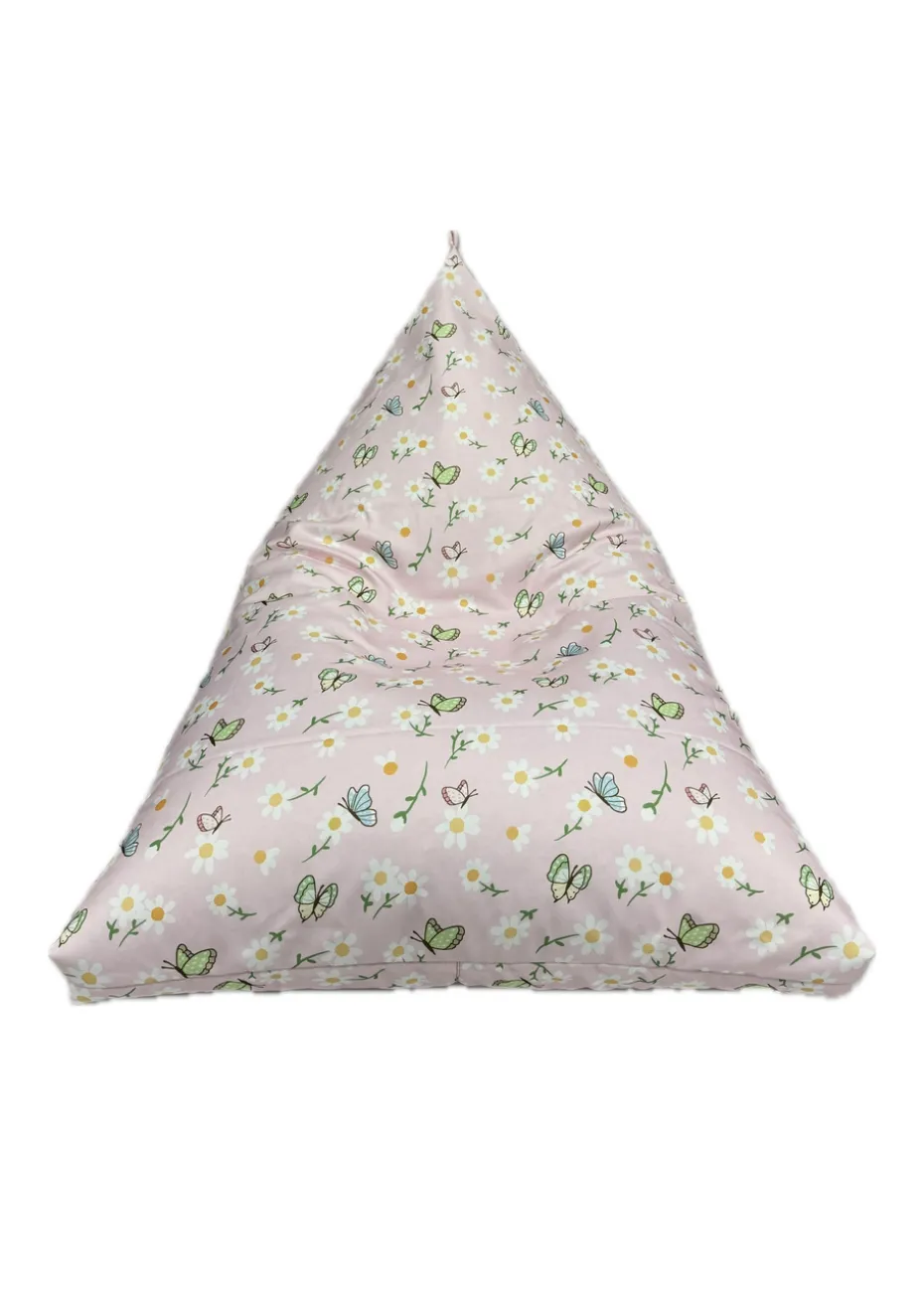 Kaikoo Kids Pink Butterfly Print Triangle