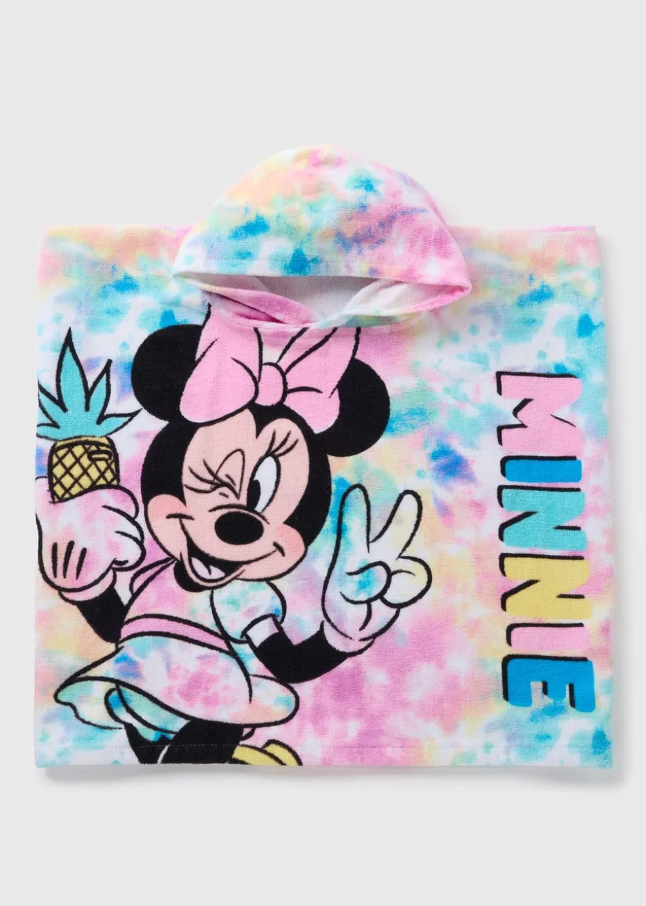 Kids Multicolour Minnie Mouse Poncho (One Size)