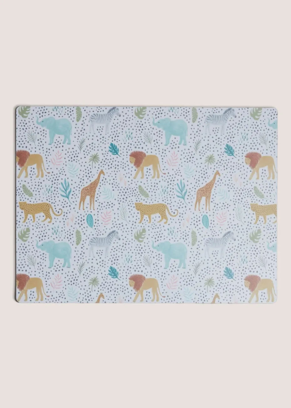 Kids Multicolour Safari Padded Placemat