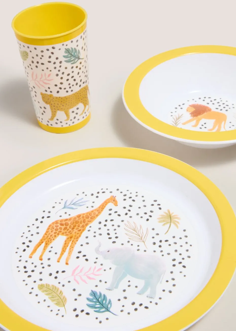 Kids Multicolour Safari Padded Placemat