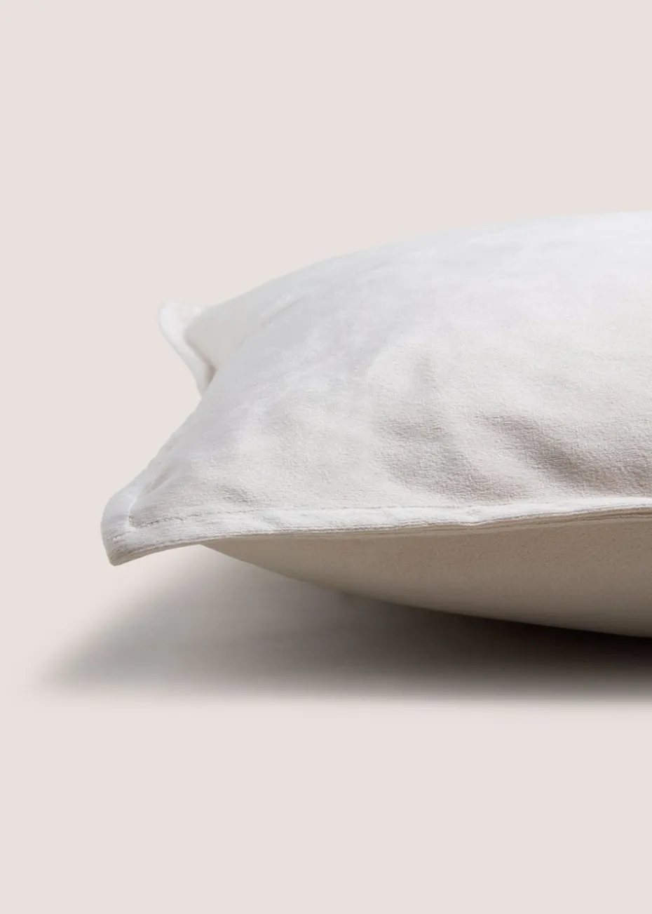Large Cream Velvet Cushion