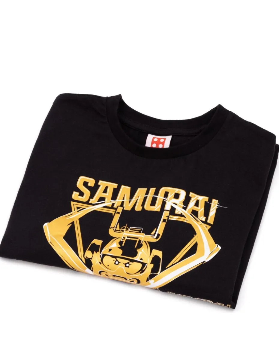 Lego Boys Black Samurai Warrior Graphic Long Sleeved T-Shirt (3 - 12 Years)