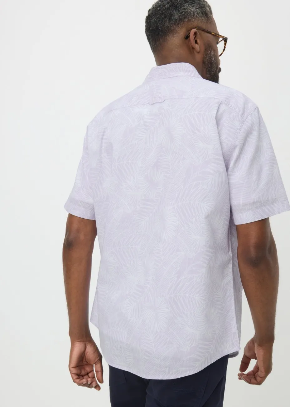 Lilac Hawaiian Print Shirt