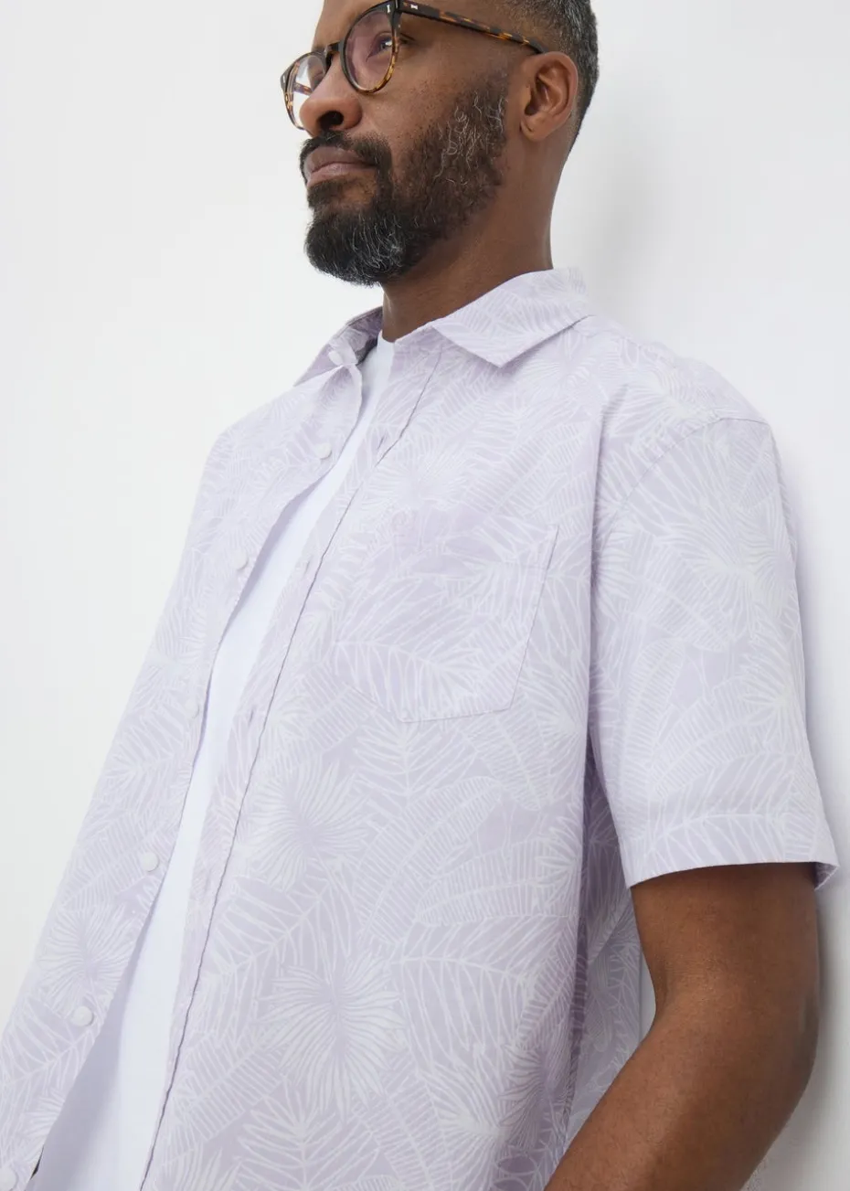 Lilac Hawaiian Print Shirt