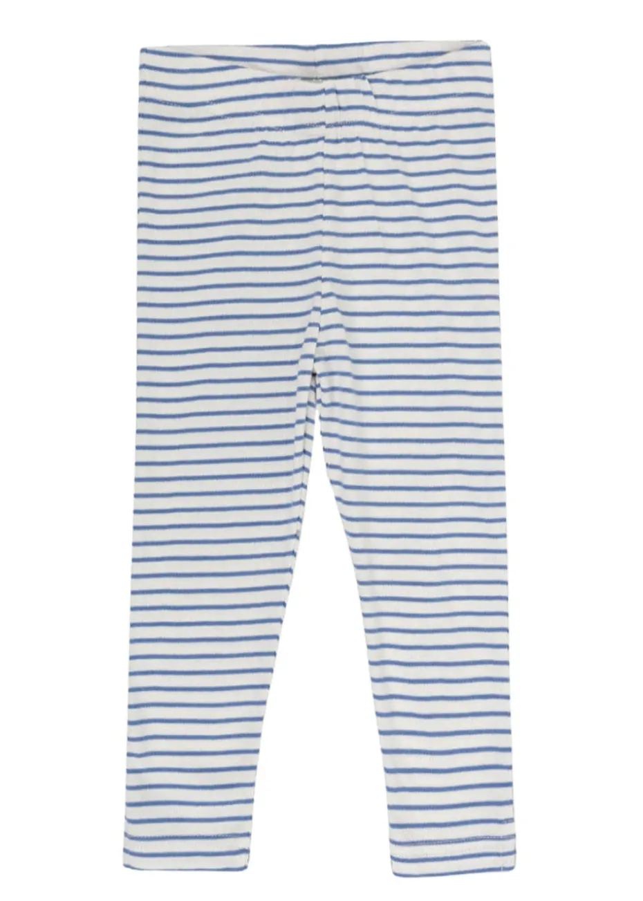 Lilly & Sid Blue Stripe Print Leggings (0-8 Years)