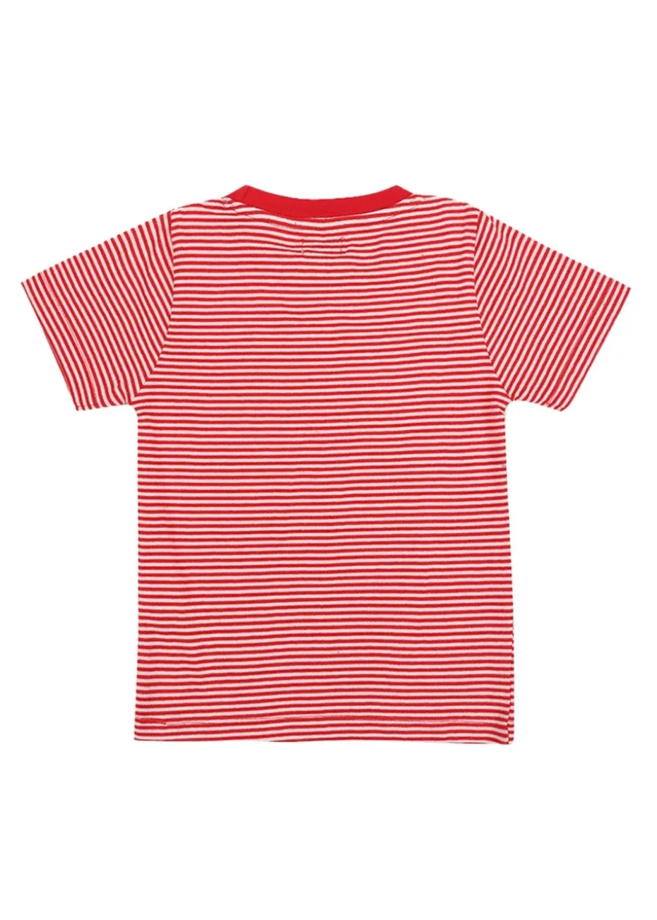 Lilly & Sid Multicoloured Strawberry & Stripe Print Top 2 pack (0-8 Years)