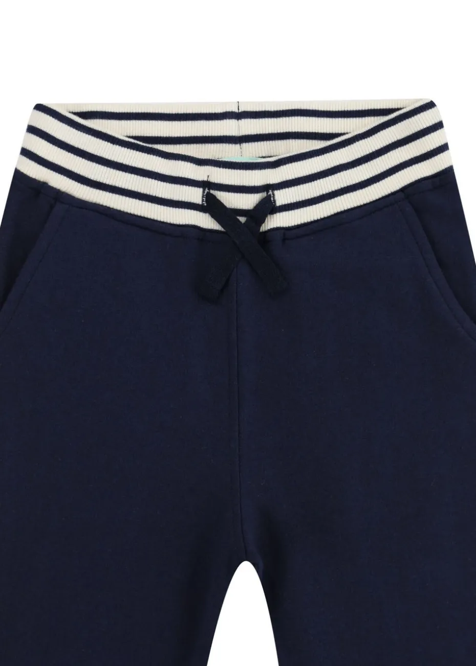 Lilly & Sid Navy Dinosaur Applique Joggers (6 Months- 8 Years)