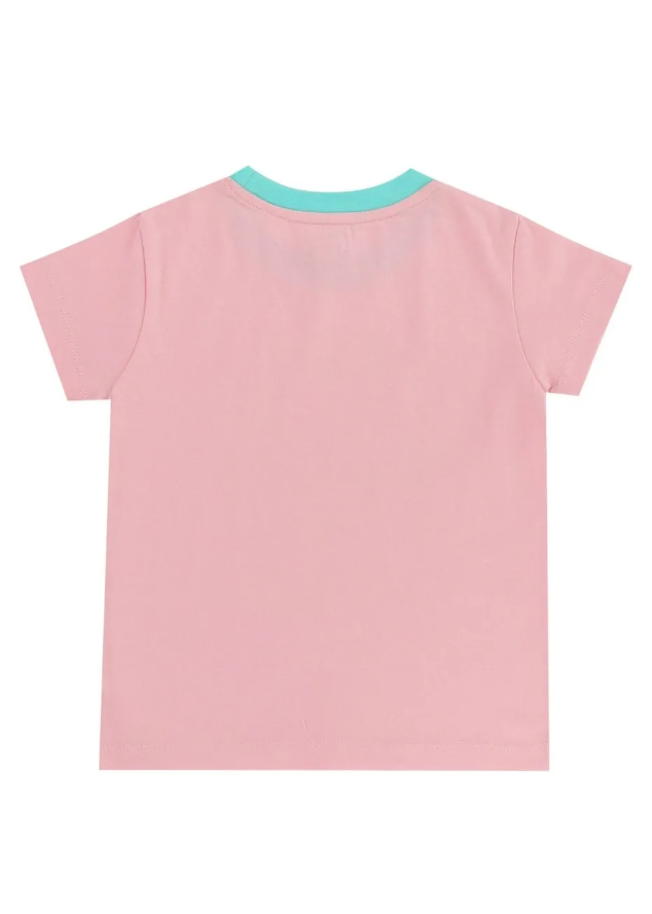 Lilly & Sid Pink Beach Print Top (0-8 Years)