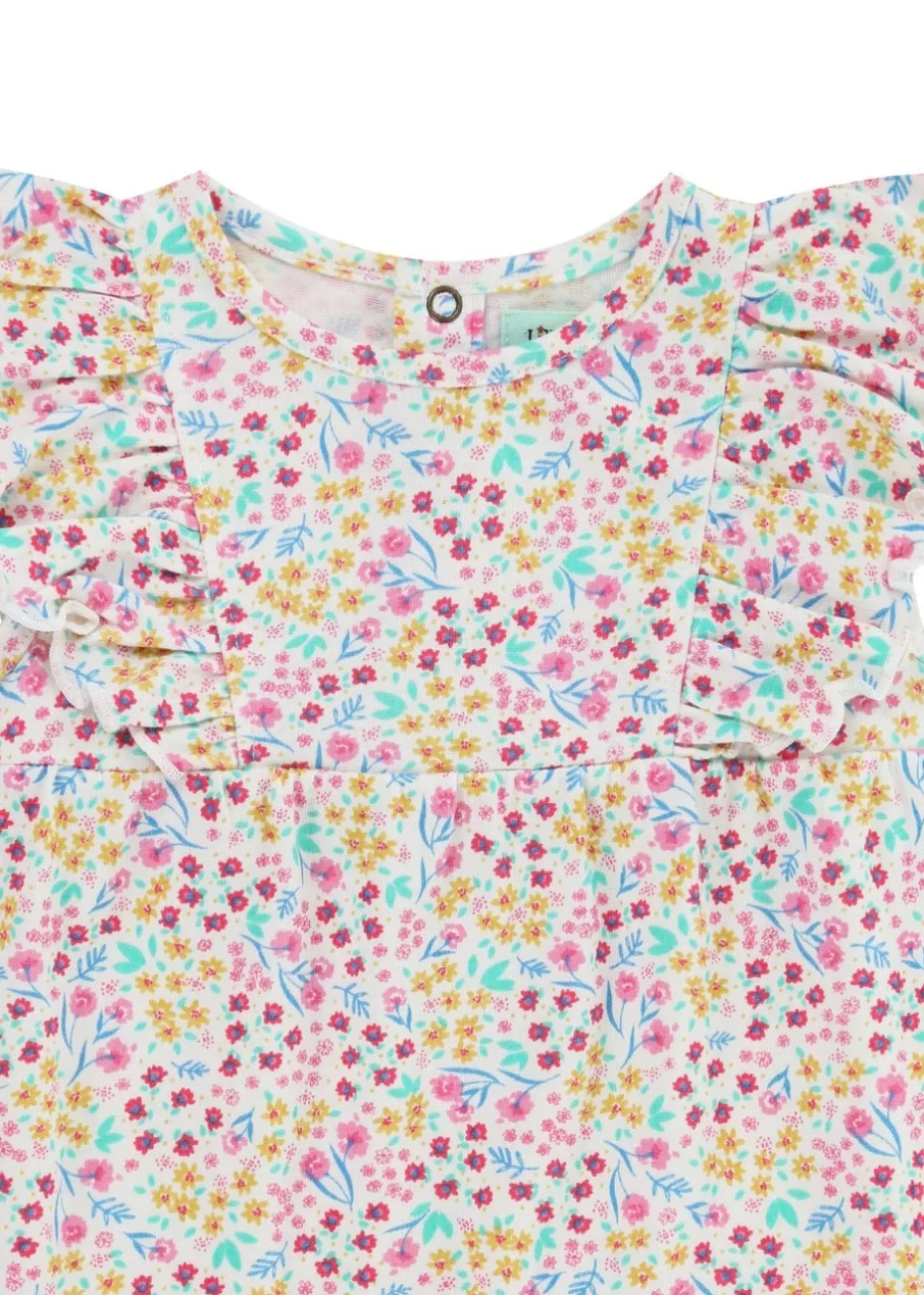 Lily & Sid Pink Mini Floral Print Dress & Legging Set (0 - 24 Months)