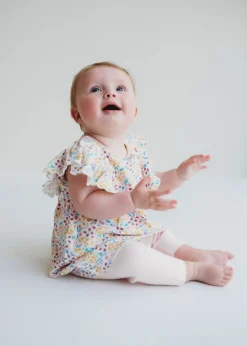 Lily & Sid Pink Mini Floral Print Dress & Legging Set (0 - 24 Months)