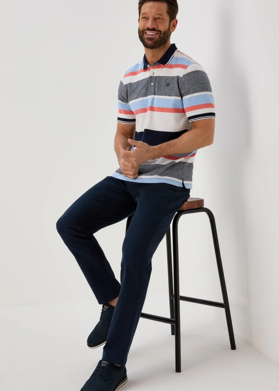 Lincoln Navy 5 Pocket Trousers