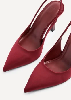 Linzi Dash Burgundy Scuba Court Heel