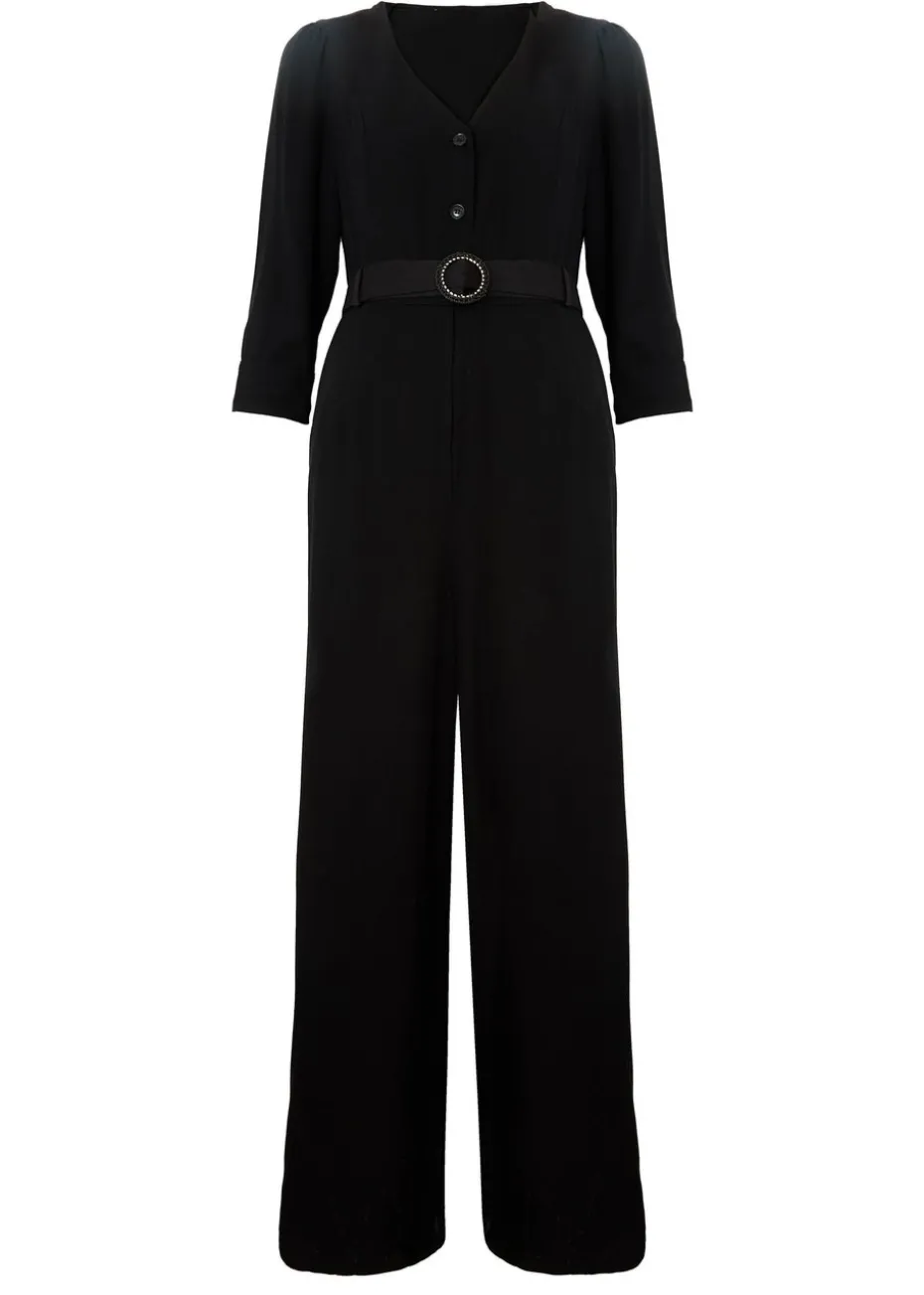 Little Mistress Black Tailored Jumpsuit By Vicky Pattison