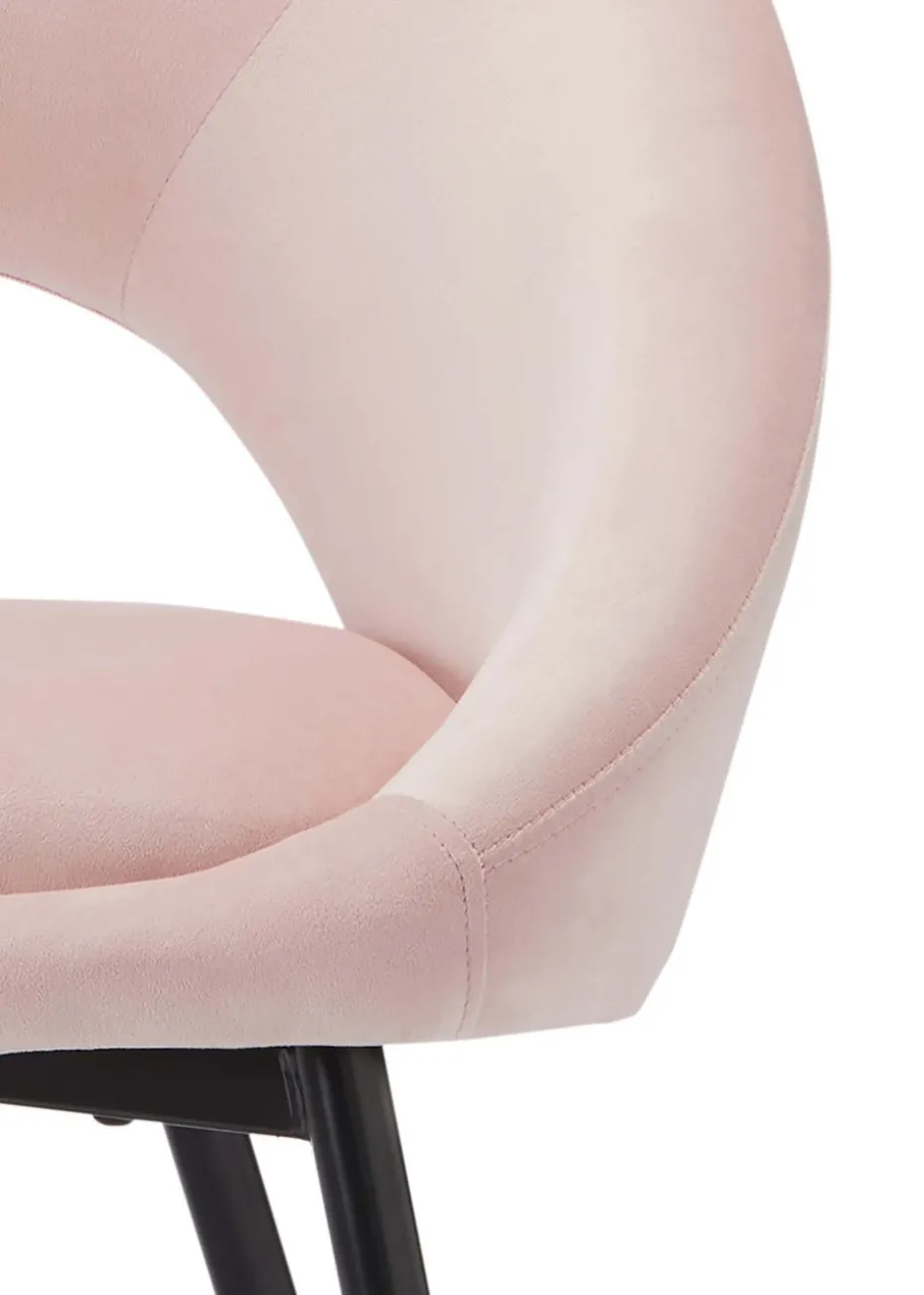 LPD Furniture Set of 2 Lulu Dining Chairs Pink