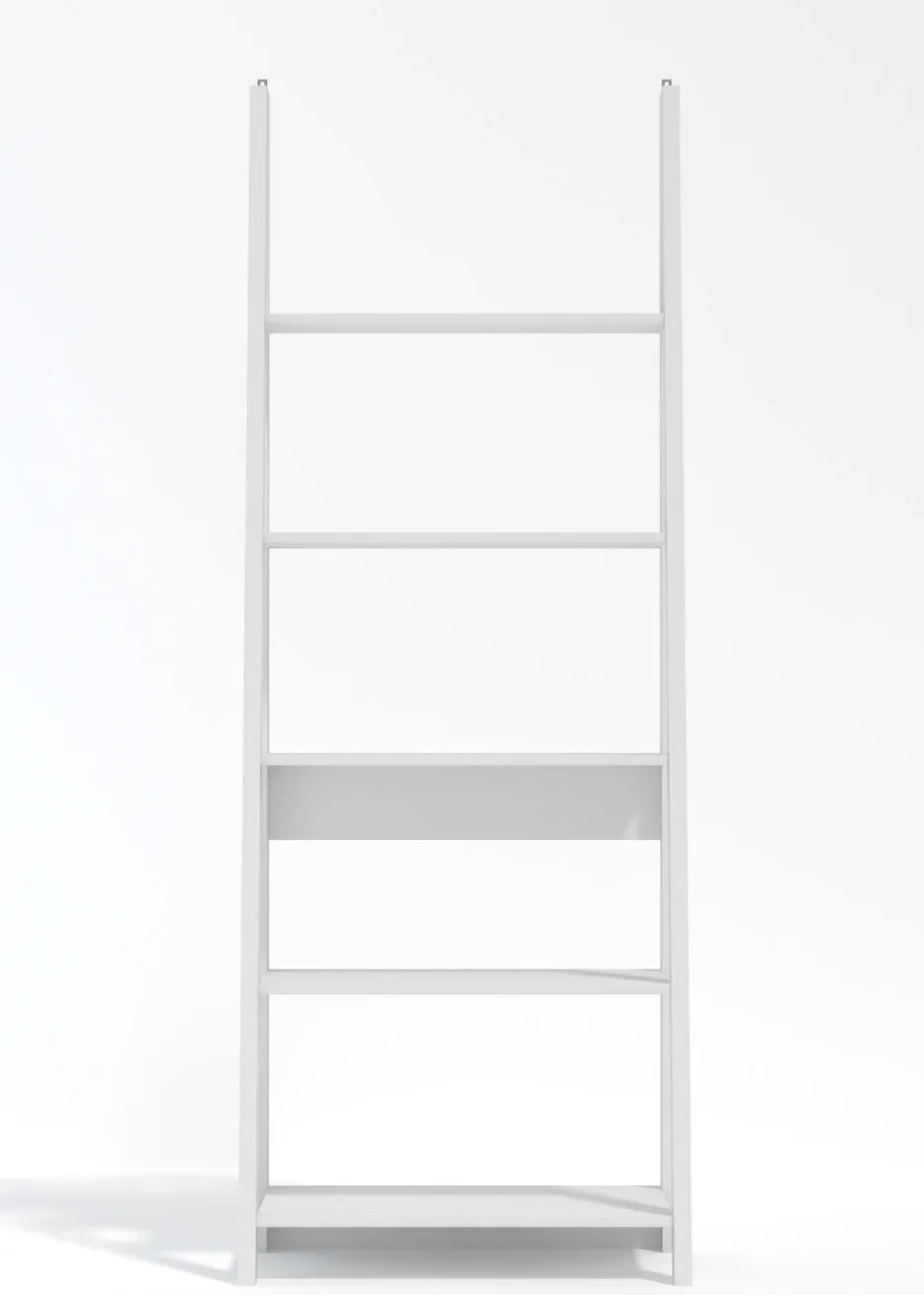 LPD Furniture Tiva Ladder Bookcase White (1754x386x640mm)