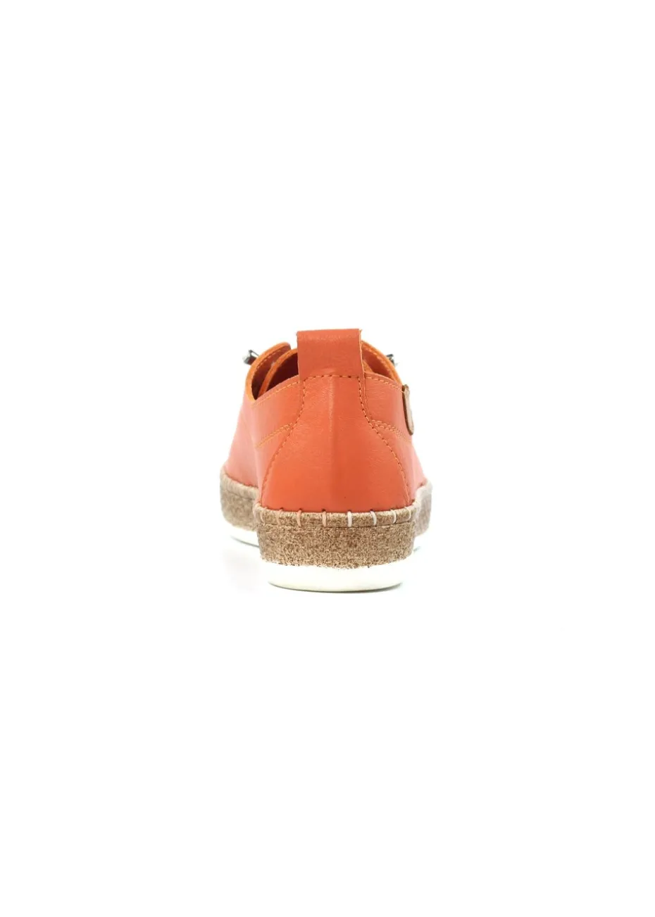 Lunar Orange Evie Plimsoll