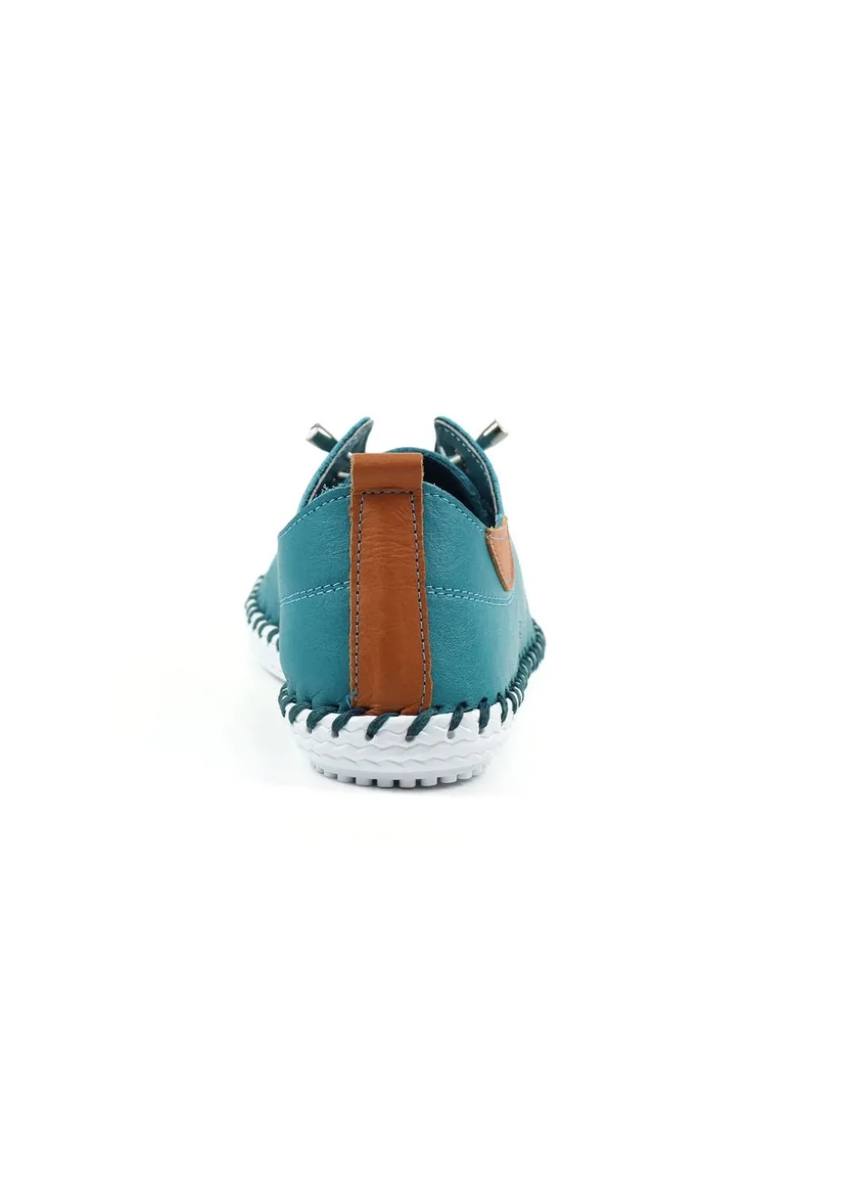 Lunar Teal St Ives Plimsoll