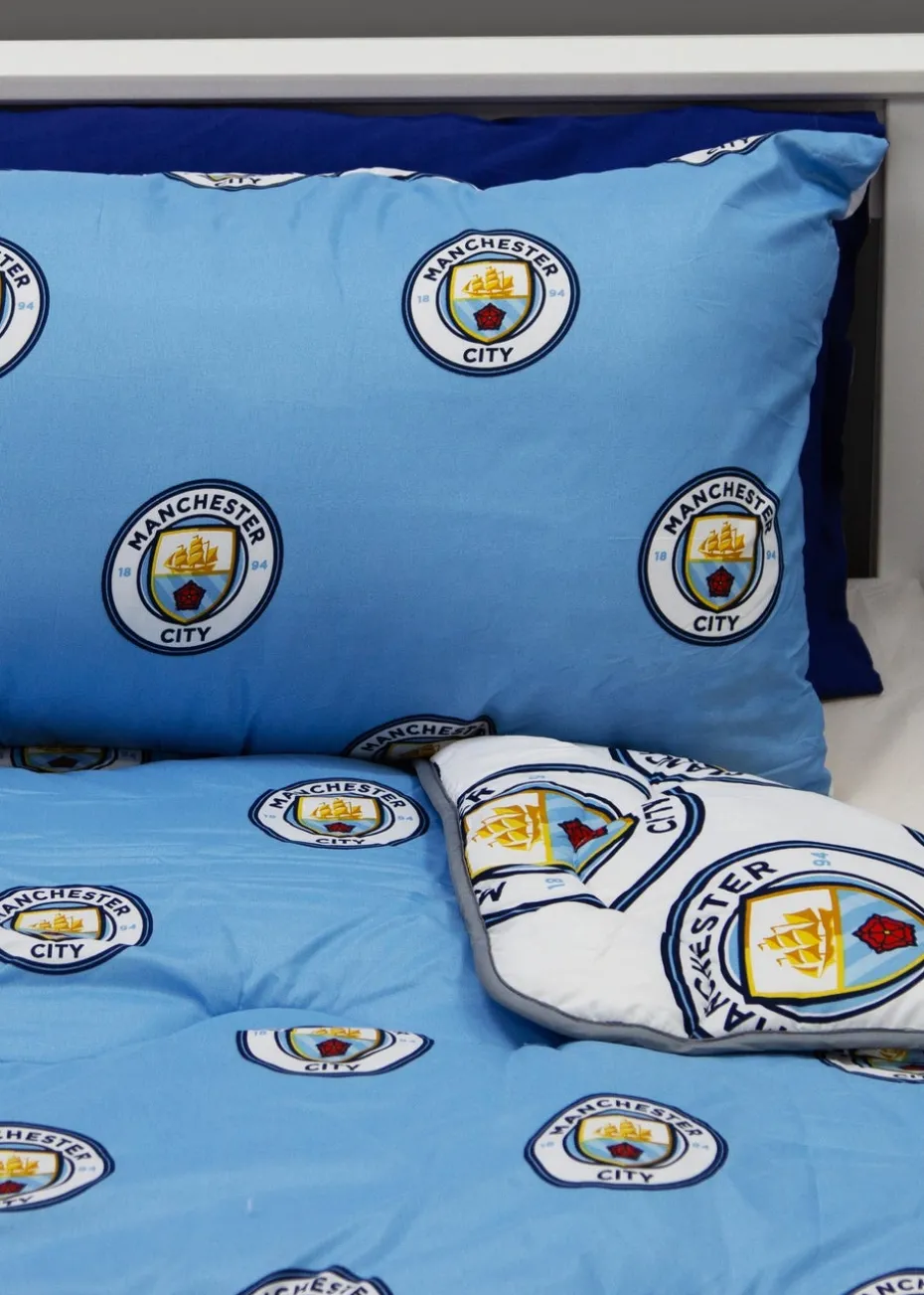 Manchester City Coverless Quilt Duvet Cover Set