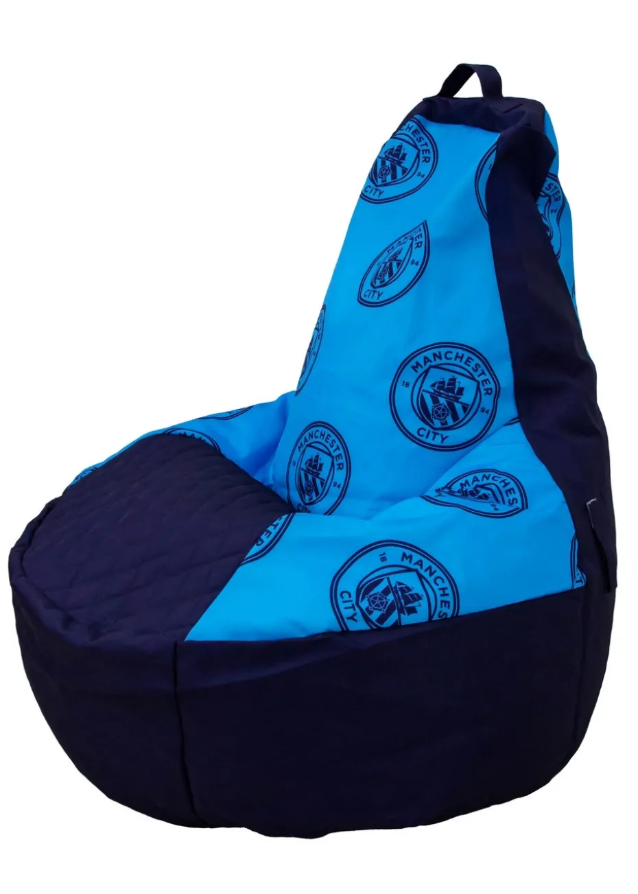 Manchester City High Back Blue Lounging Gaming Bean Chair