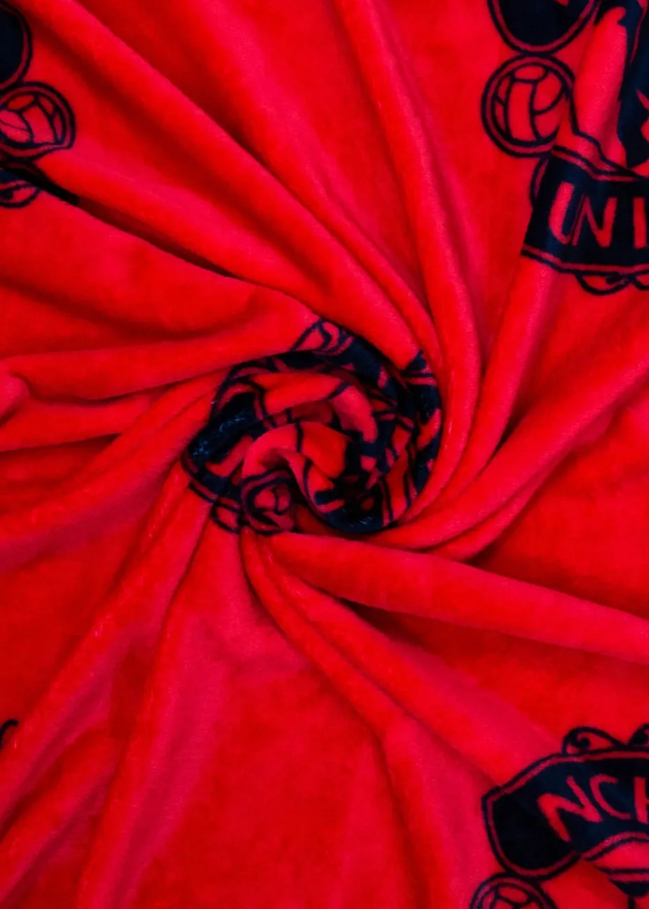 Manchester United FC Faux-Shearling Backed Fleece Throw (120x150cm)