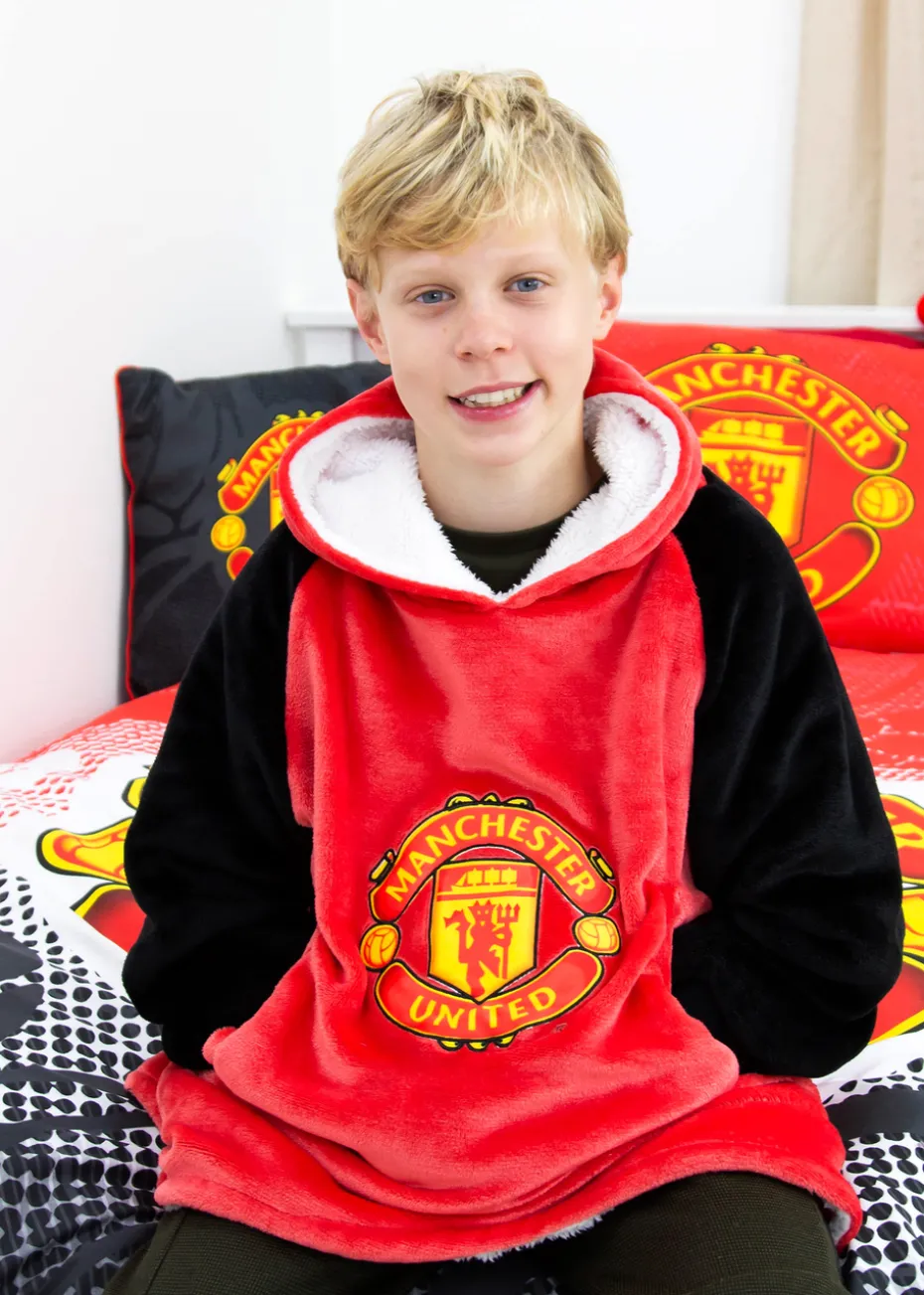 Manchester United FC Wearable Hooded Snuggle Fleece