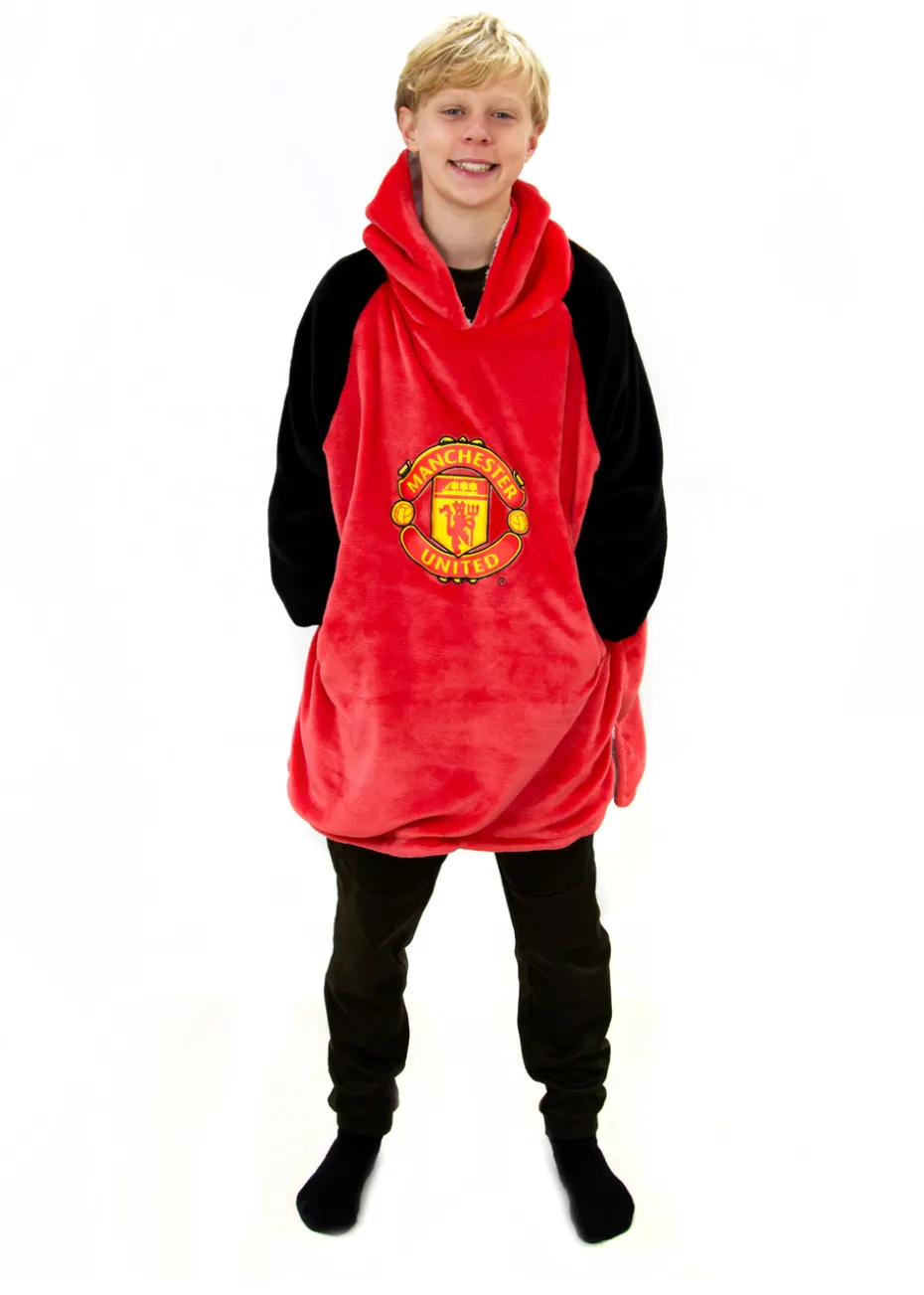 Manchester United FC Wearable Hooded Snuggle Fleece