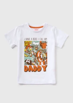 Marvel Kids Cream Captain America T-Shirt (1-7yrs)