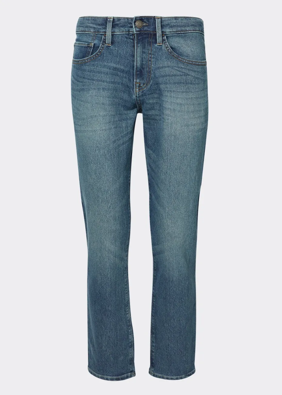 Mid Wash Stretch Slim Fit Jeans