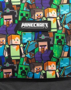 Minecraft All Over Print Kids Black Backpack