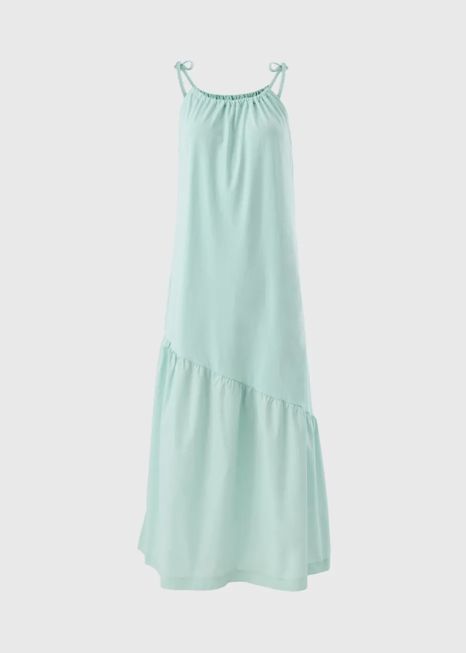 Mint Asymmetric Tiered Cami Maxi Dress
